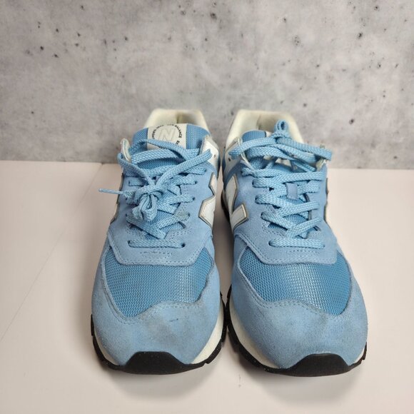 New Balance 574 Men\'s Light Blue Classic Athletic Shoes Size 12 Suede Mesh main image 13